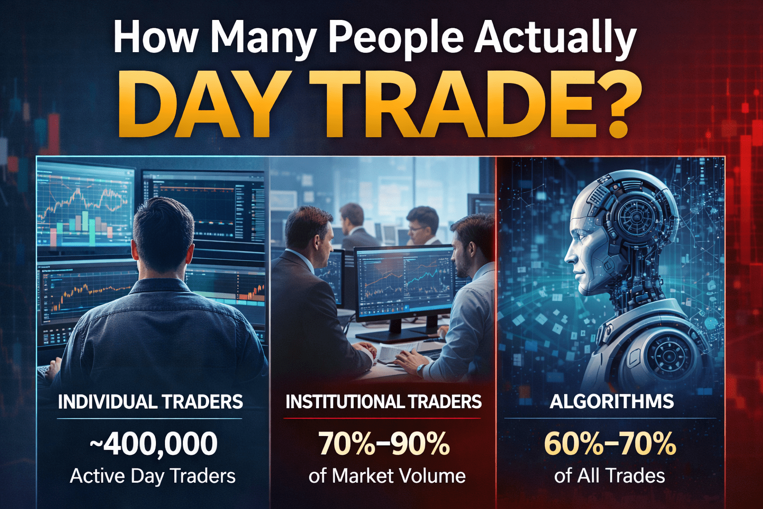 How Many People Actually Day Trade? (Statistics & Market Breakdown)