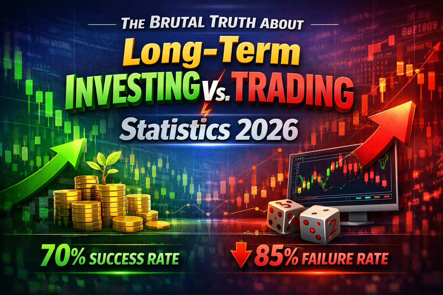 Trading vs Investing: Which Actually Wins? (2026 Data & Returns)