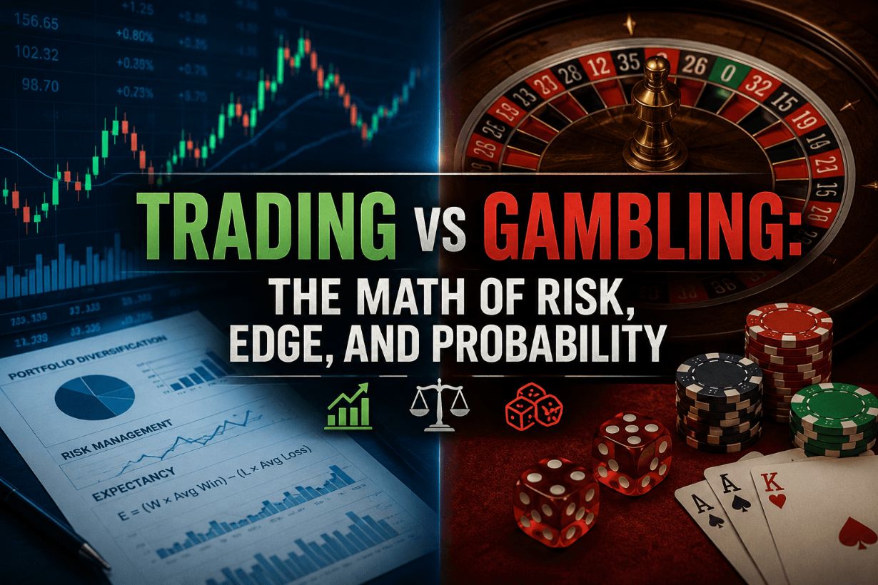 Trading vs Gambling: The Math of Risk, Edge, and Probability